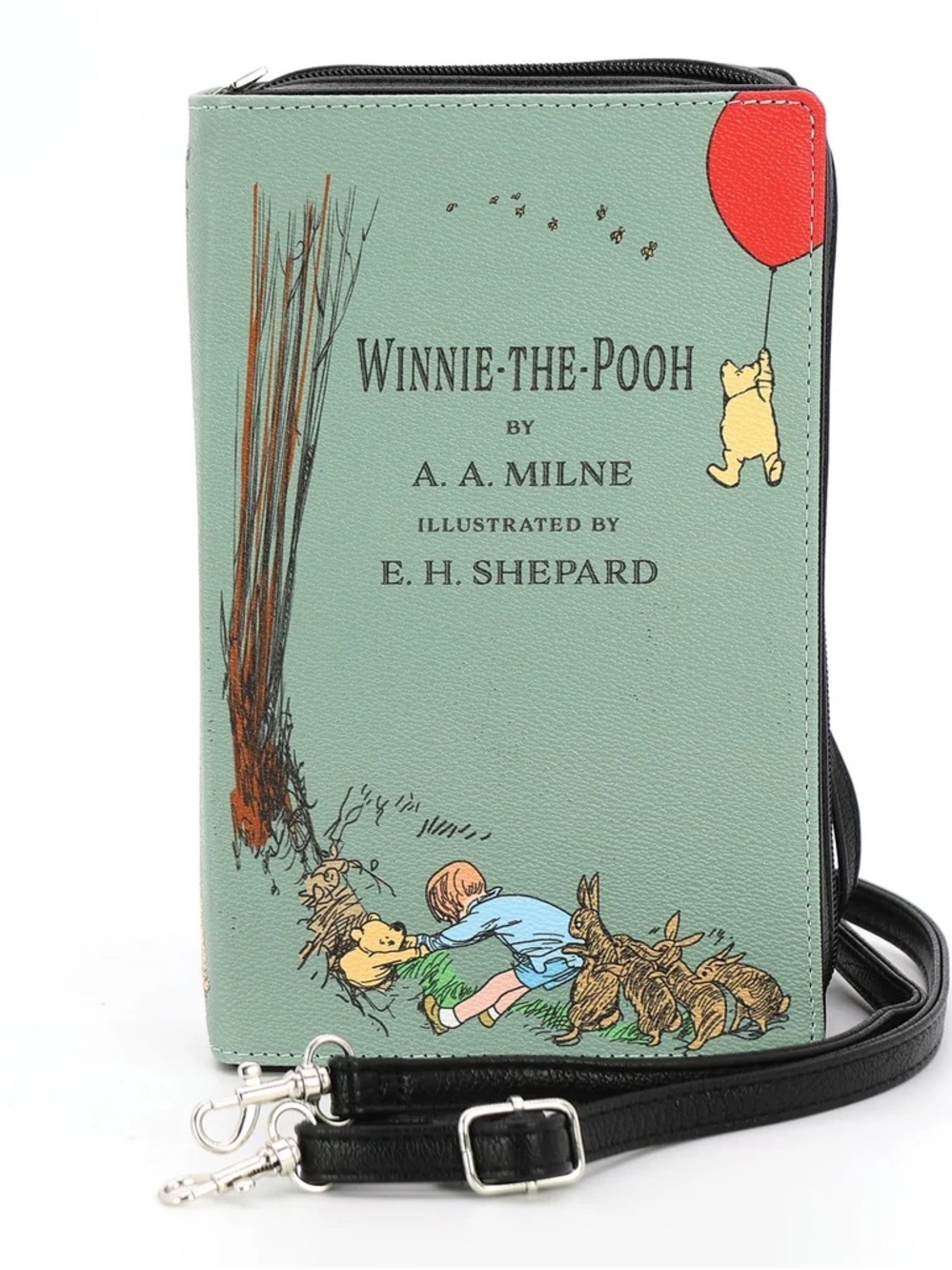 Comeco Winnie The Pooh Book Clutch Bag In Vinyl
